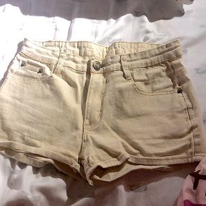 Cream colored shorts